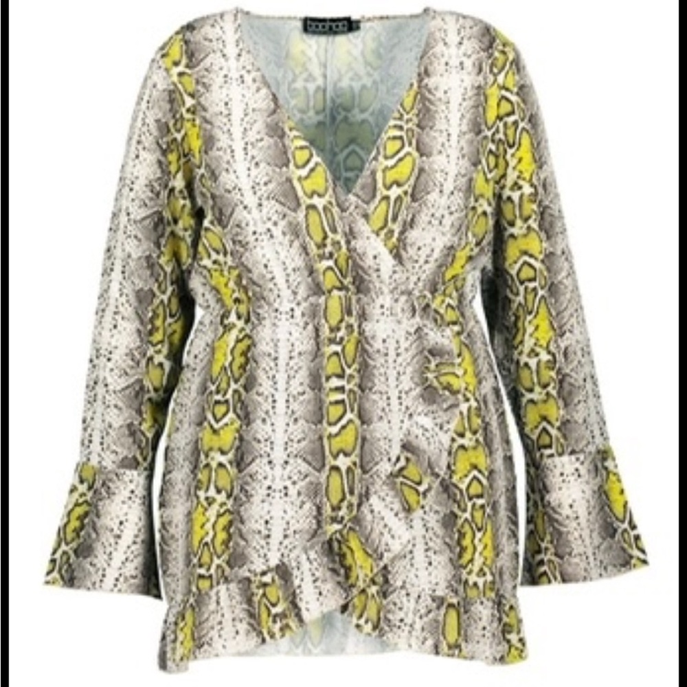 Black and Green snake skin dress